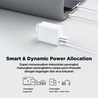 Gambar Charger INNERGIE C6 Duo 63W Type C 2 Port PD 3.0 PPS SFC Fast Charging dari LINDY INDONESIA Kota Administrasi Jakarta Barat 4 Tokopedia
