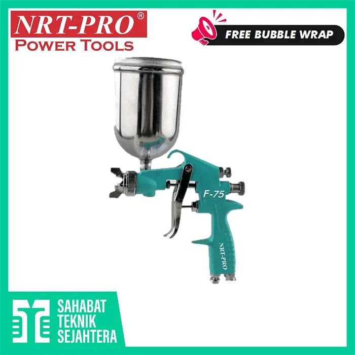 NRT-PRO F75G Spray Gun Tabung Atas Cat Semprot Spraygun 75G F 75 G F75