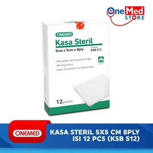 ONEMED Kasa Steril 5x5cm box isi 12 Pcs - KS B-512 KSB 512