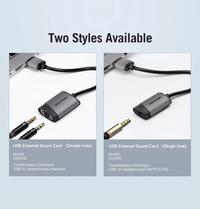Gambar Vention CDY USB Sound Card 2 lubang ( mic + headset ) dari BORONG KOMPUTER Kota Administrasi Jakarta Barat 4 Tokopedia