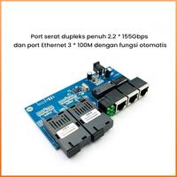 Gambar Media Converter 2 Port FO 3 Port LAN 10/100M Board Only dari eterlink.id Kab. Sidoarjo 2 Tokopedia