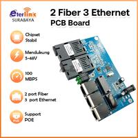 Gambar Media Converter 2 Port FO 3 Port LAN 10/100M Board Only dari eterlink.id Kab. Sidoarjo 1 Tokopedia