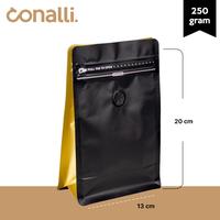 Gambar Flat Bottom Pouch - Kantung Biji Kopi 250g - Pacakging Kopi 250 gram - Putih dari Conalli Kota Administrasi Jakarta Barat 3 Tokopedia