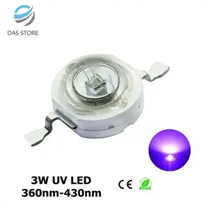 LED 3W Vertikal UV High Power Ultraviolet HPL Lamp Purple Lampu UV