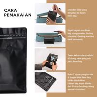 Gambar Flat Bottom Pouch - Kantung Biji Kopi 250g - Pacakging Kopi 250 gram - Putih dari Conalli Kota Administrasi Jakarta Barat 2 Tokopedia