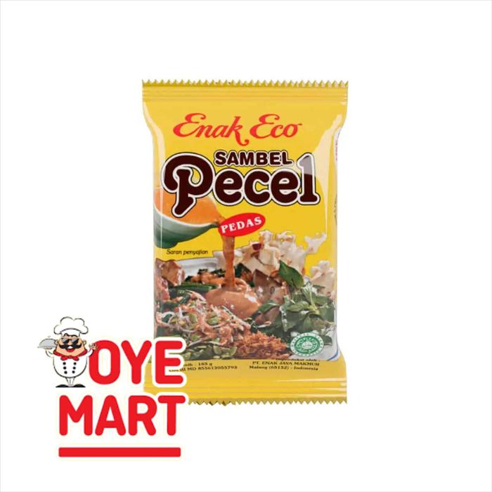 Gambar ENAK ECO SAMBEL PECEL PEDAS 185GR/ BUMBU INSTAN dari OYEFROZEN BUAHBATU Kota Bandung Tokopedia