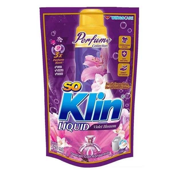 SOKLIN LIQUID DETERJEN VIOLET POUCH 750 ML