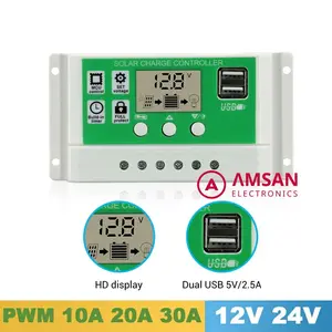 FG1 SCC PWM untuk baterai lithium 10A 20A 30A Solar charger controler