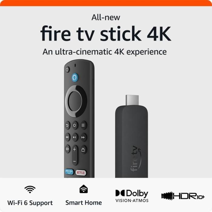 2025 Amazon Fire TV Stick 4K (2nd Gen), Wi-Fi 6, Dolby Vision/Atmos