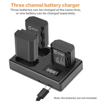 Gambar Charger Baterai Kamera NP-FZ100 3 Slot for Sony ILCE-9 A7III A7IV A7C dari Astra Foto Kota Administrasi Jakarta Pusat 2 Tokopedia