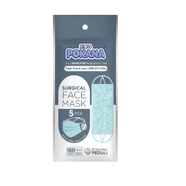 Gambar POKANA MASK ADULT HEADLOOP 5'S dari Hypermart Kemang Village Kota Administrasi Jakarta Selatan Tokopedia