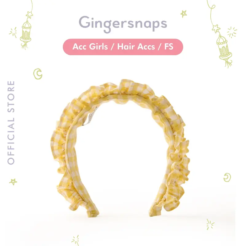 Raya Collection Gingersnaps Hair Acc - Bandana Anak Perempuan (Kuning) 0