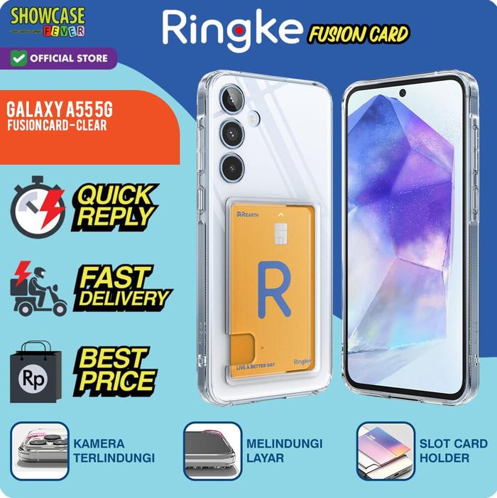 Gambar Ringke Compatible For Samsung A55 5G Fusion Card Clear Anti Crack Tipis Military dari ShowcaseFever Kota Administrasi Jakarta Utara Tokopedia