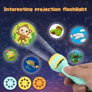 Senter Lampu Proyektor Gambar Lucu Mainan Anak torch flashlight toy