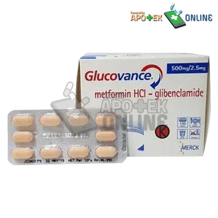 GLUCOVANCE 500 MG/2.5MG STRIP 10 TABLET