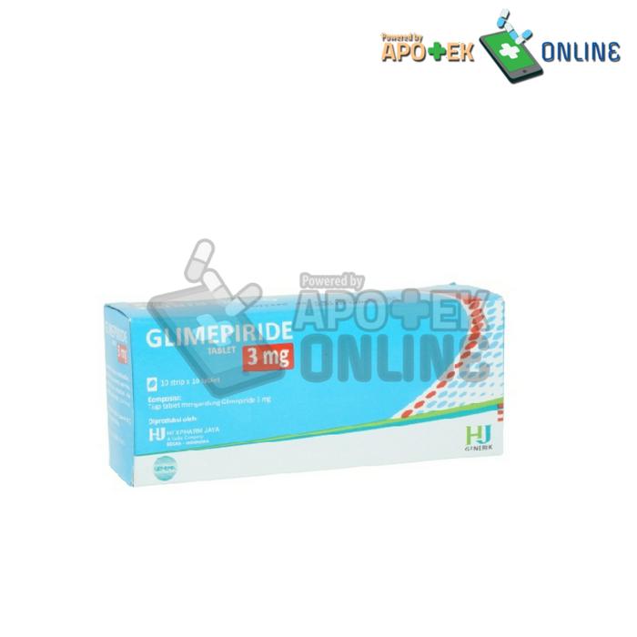 GLIMEPIRIDE HEXPHARMJAYA 3 MG STRIP 10 TABLET
