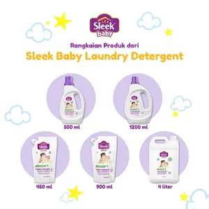 Sleek Baby Laundry Detergent Pouch / Reffil & Botol 450ml, 500ml