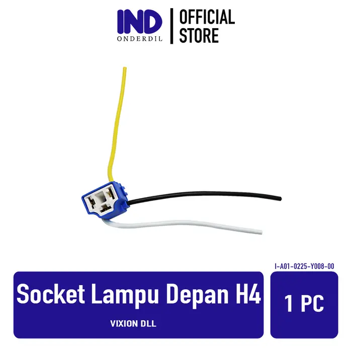 Gambar Soket Fiiting Lampu Depan H4 Vixion Keramik Bengkok Lurus COP Socket - Bengkok dari IND Onderdil Kota Bandung 5 Tokopedia