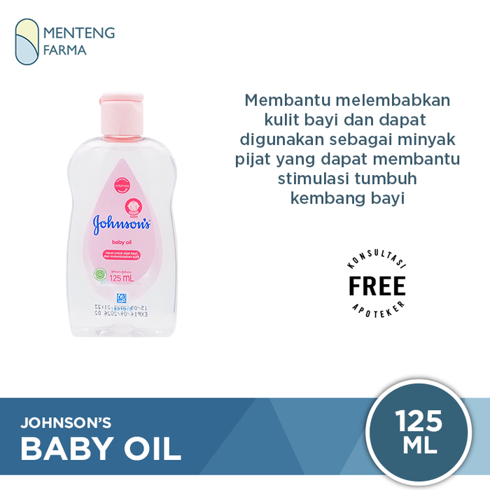 Gambar Johnson's Baby Oil 125 mL - Melembabkan Kulit & Minyak Pijat Bayi dari Menteng Farma Kota Administrasi Jakarta Pusat Tokopedia