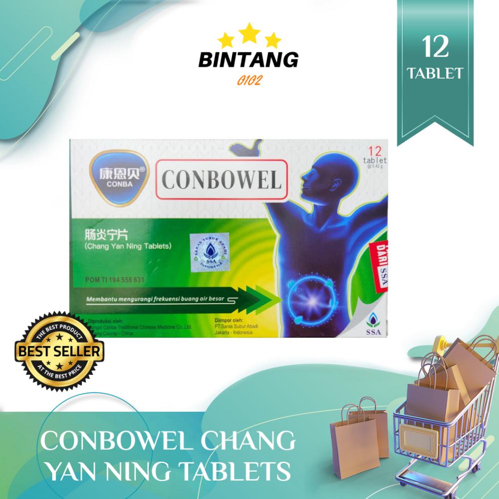 Conbowel Chang Yan Ning Tablets 12 Tablet - Herbal Pereda Diare