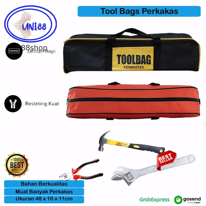 Tool Bag / Tas Perkakas Kain Multifungsi Box Tempat Peralatan Kunci