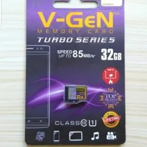 Memory micro sd vgen 32giga cl10 speed 85mbps original memori na