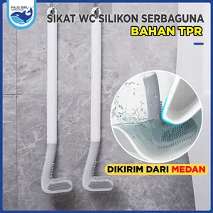 BRUSH TOILET SIKAT WC SILIKON SIKAT PEMBERSIH WC SILIKON SIKAT