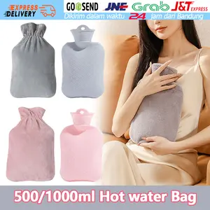 500 / 1000 ml Kantong Kompres Air Panas Cover Hot Water Bag