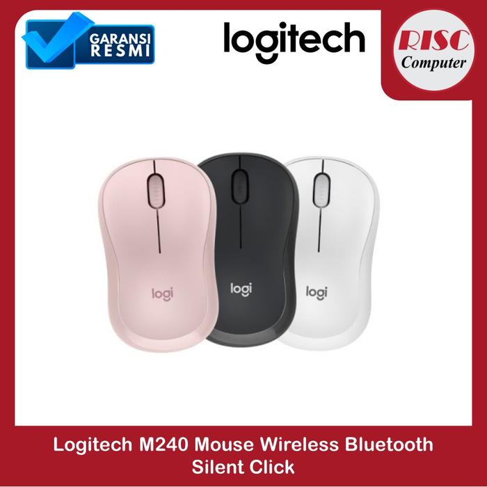 Gambar Logitech M240 Mouse Wireless Bluetooth Silent Click dari Risc Computer Kota Surakarta Tokopedia