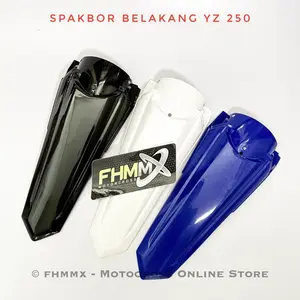 Spakbor Belakang YZ 250 Plastik Kuat Hitam Biru Putih