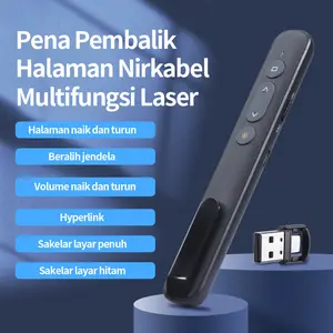 Laser Pointer Pen Pointer Presentasi USB Wireless Presenter 2.4GHz 50m