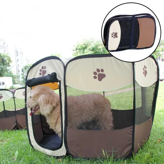 Kandang Lipat Hewan Peliharaan Anjing Kucing Pet Cage Foldable Cage 5
