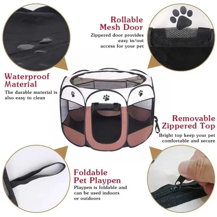 Kandang Lipat Hewan Peliharaan Anjing Kucing Pet Cage Foldable Cage 1