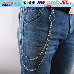 Chains Rantai Celana Punk Style Korea Hip Hop 2 Layar Aksesoris Celana