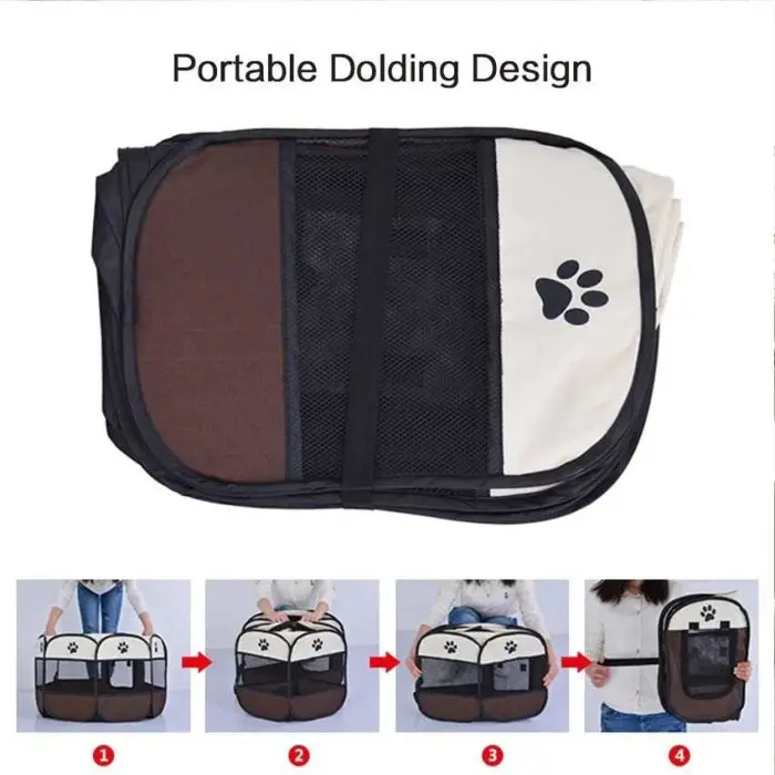 Kandang Lipat Hewan Peliharaan Anjing Kucing Pet Cage Foldable Cage 2