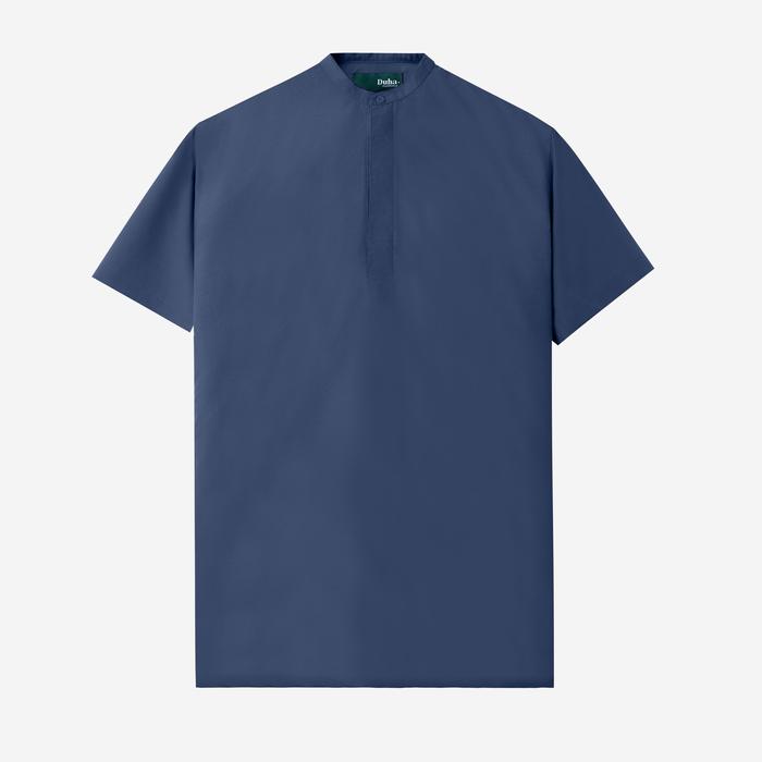 Gambar Gamis Duha Muslimwear - Nahr Medium Gamis - Navy dari Duha Muslim Wear Kota Tangerang Tokopedia