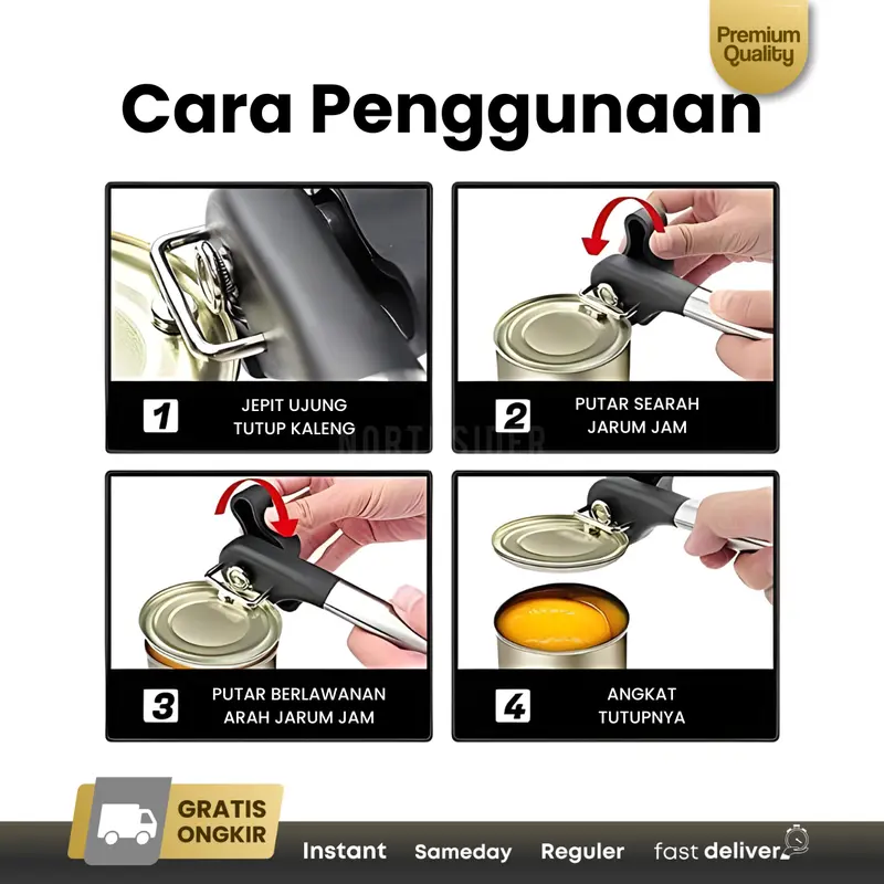 Pembuka Kaleng Safety Can Opener Side Cut K2 4