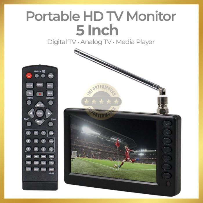 Taffware Portable HD TV Monitor 5 Inch DVB-T2 + Analog - D5 - Shop ...