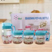 Gambar Tempat Bumbu Dapur Kitchen Botol Minyak Kaca 4 Pcs + Sendok Set - FM dari Formiana Kota Surabaya 1 Tokopedia