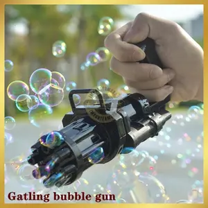 Mainan Gelembung Sabun Bubble Gatling Gun 8 Holes - P368