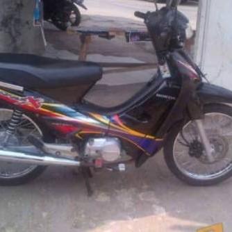Striping Stiker honda supra x 100 2004 2005 hitam full Stiker Cod 1