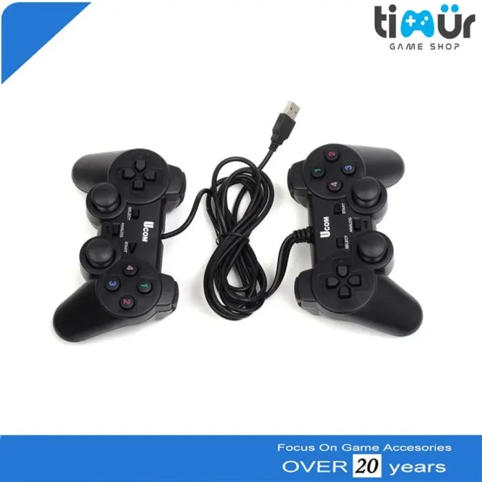 Double Joystick Gamepad USB Stik Stick Dual Shock Komputer PC Laptop 0