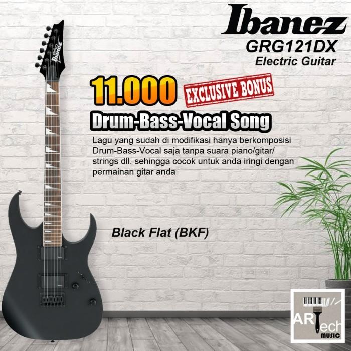 Gambar Ibanez GRG121DX / GRG121 DX / GRG 121DX / 121 Gitar Elektrik Original - Black Flat dari Artech Music Kota Bekasi 3 Tokopedia