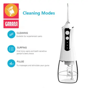 SM Water Flosser Dental Oral Irrigator Pembersih Gigi 300ml 64WH White