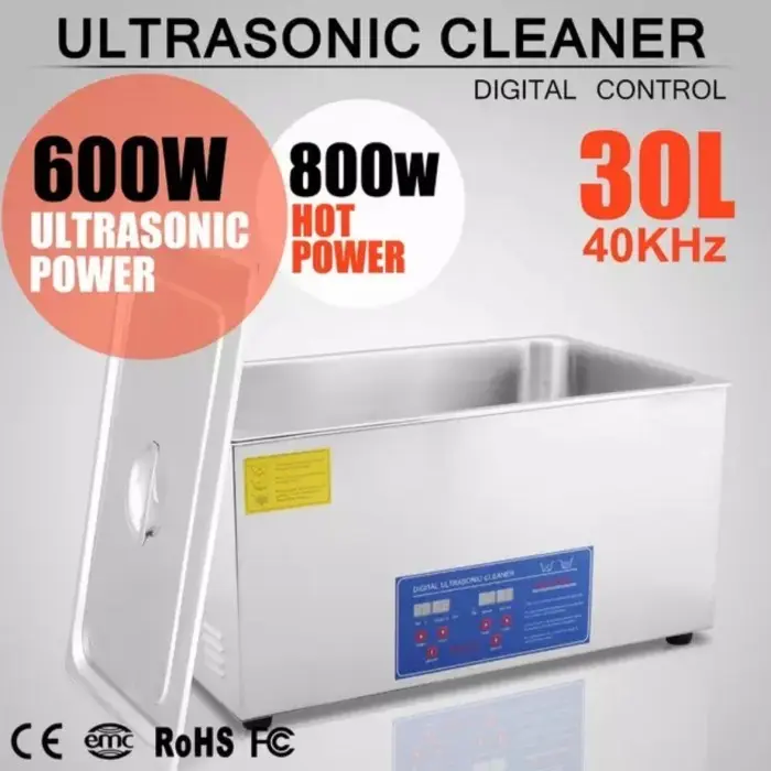 JPS-100A digital ultrasonic cleaner 30L 600w jewelry component lab etc