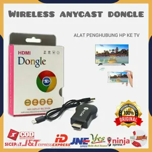 WIRELESS ANYCAST DONGLE / PENYAMBUNG HP KE TV  PROYEKTOR