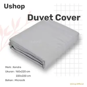 USHOP Kendra Duvet Cover Ukuan 160X220 / 220x220 Jacquard Emboss Bahan Microtex Disperse Lembut Halus