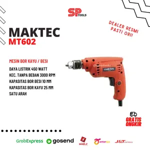 MESIN BOR KAYU BESI 10MM / 10 MM MAKTEC MAKITA MT602 MT 602 GARANSI (