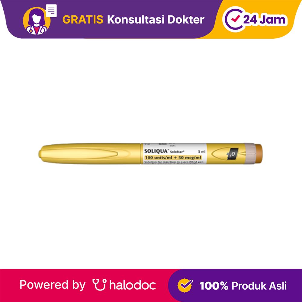 Soliqua 100/50 Pen - Insulin Diabetes - Halodoc