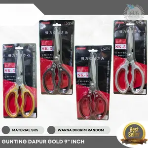 OLS Gunting Dapur Serbaguna Japan SK5 Tajam Stainles Steel 9" Inch OLS